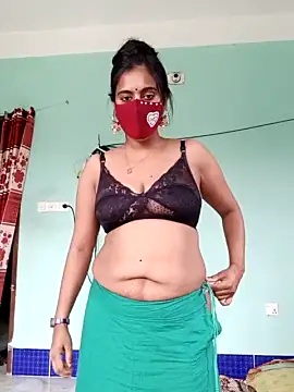Anjel-Esha naked stripping on cam for live sex video chat