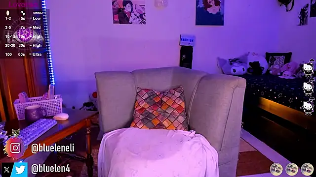 bluelen naked stripping on cam for live sex video chat