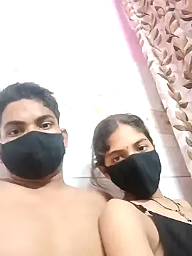 Naughtyndiancouple naked stripping on cam for live sex video chat